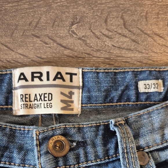 Ariat M4 Men's Relaxed Straight Leg Blue Jeans - Picture 2 of 10
